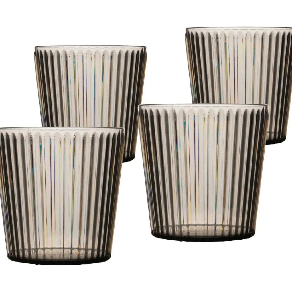 Glazen & Bekers-Bo-Camp Nomad drinkglas 400 ml grey 4-pack