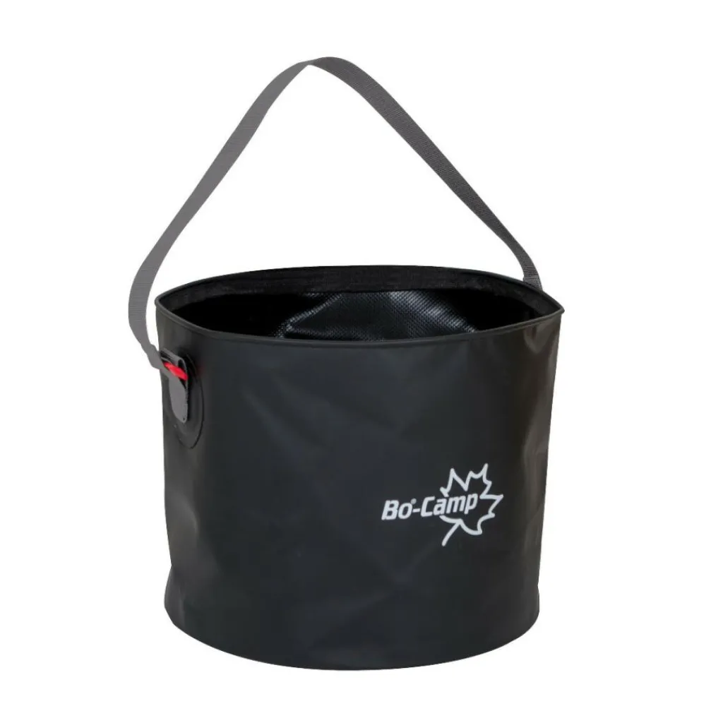 Bo-Camp Opvouwbare emmer 9 liter zwart< Emmers & Bakken