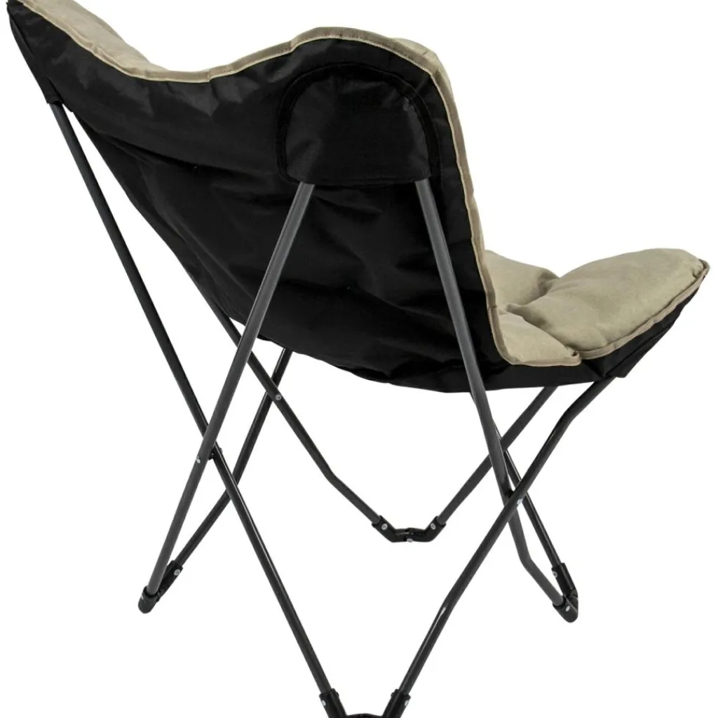 Vouwstoelen-Bo-Camp Redbridge M vlinderstoel beige