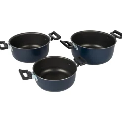 Bo-Camp Rondo pannenset 3-delig aluminium< Pannen