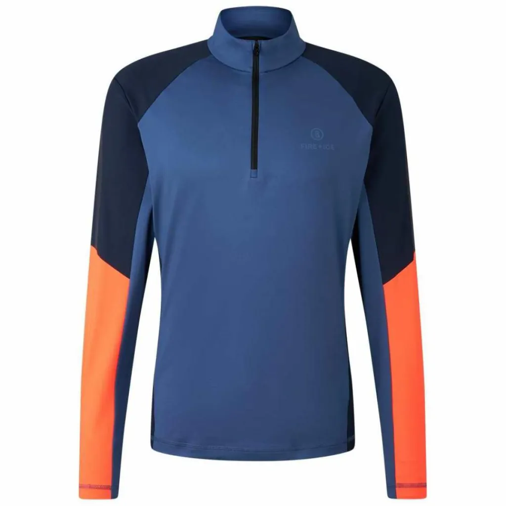 Bogner Fire+Ice Berkan skipully heren blue grey neon orange< Skipullies|Wintersport