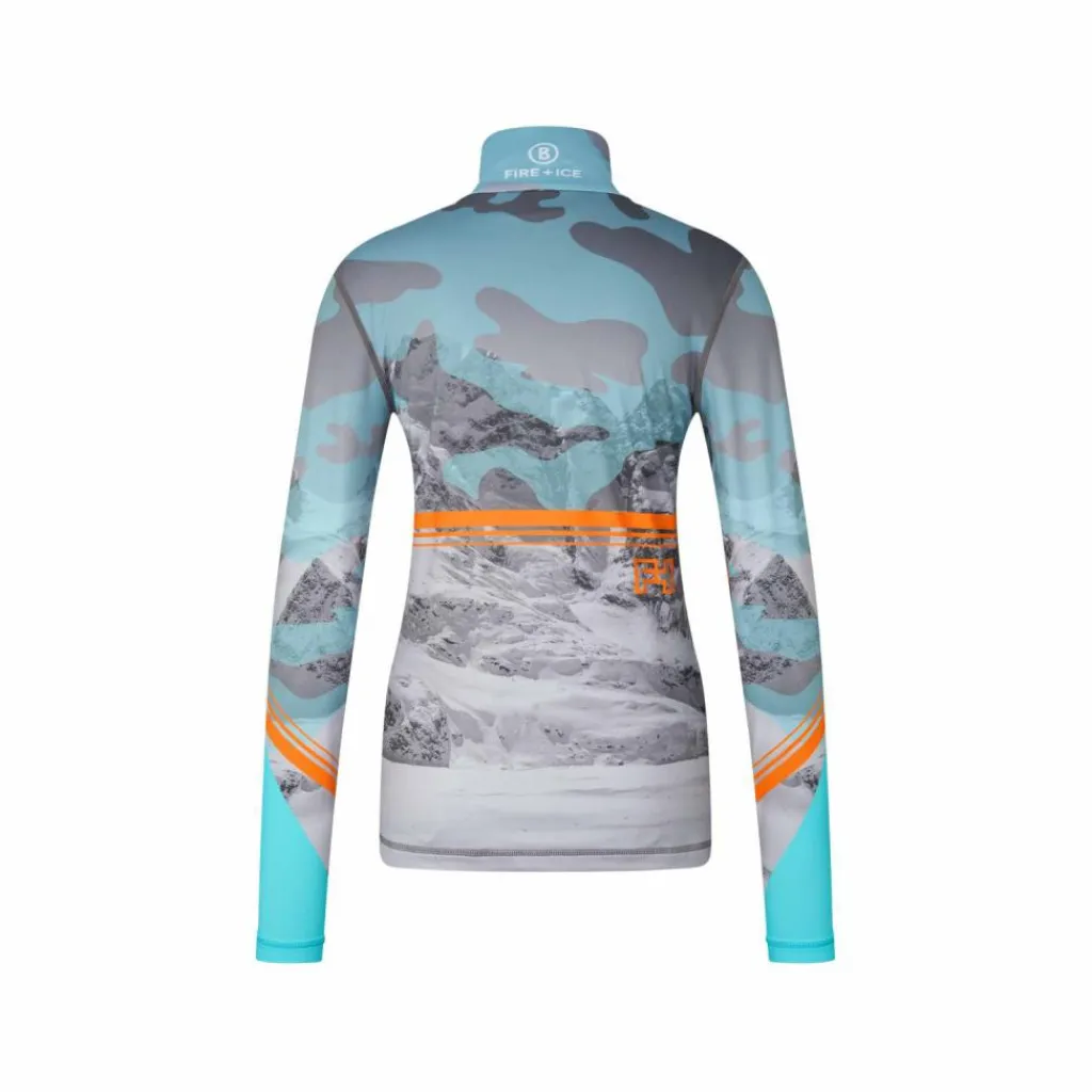 Skipullies|Wintersport-Bogner Fire+Ice Ilvy skipully dames light blue grey orange