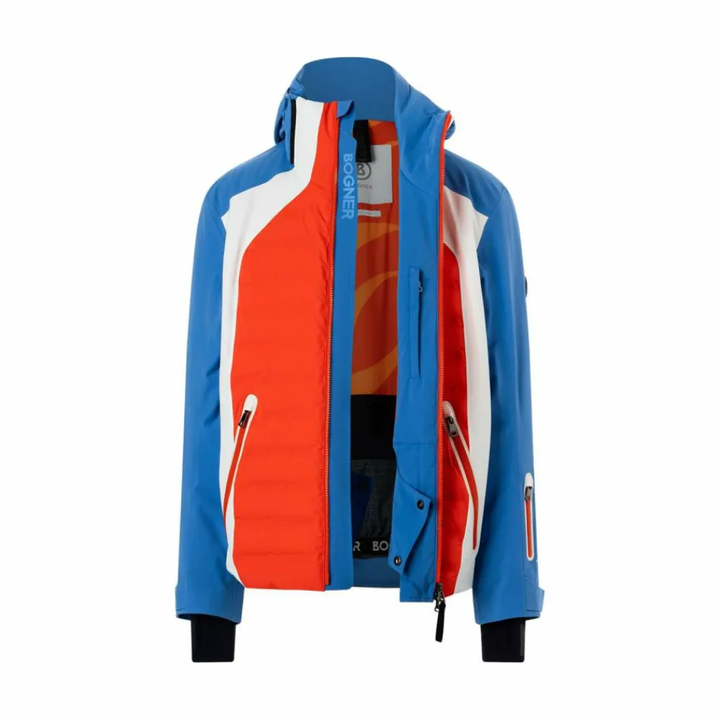Ski Jassen|Wintersport-Bogner Jorik winterjas heren coral blue white
