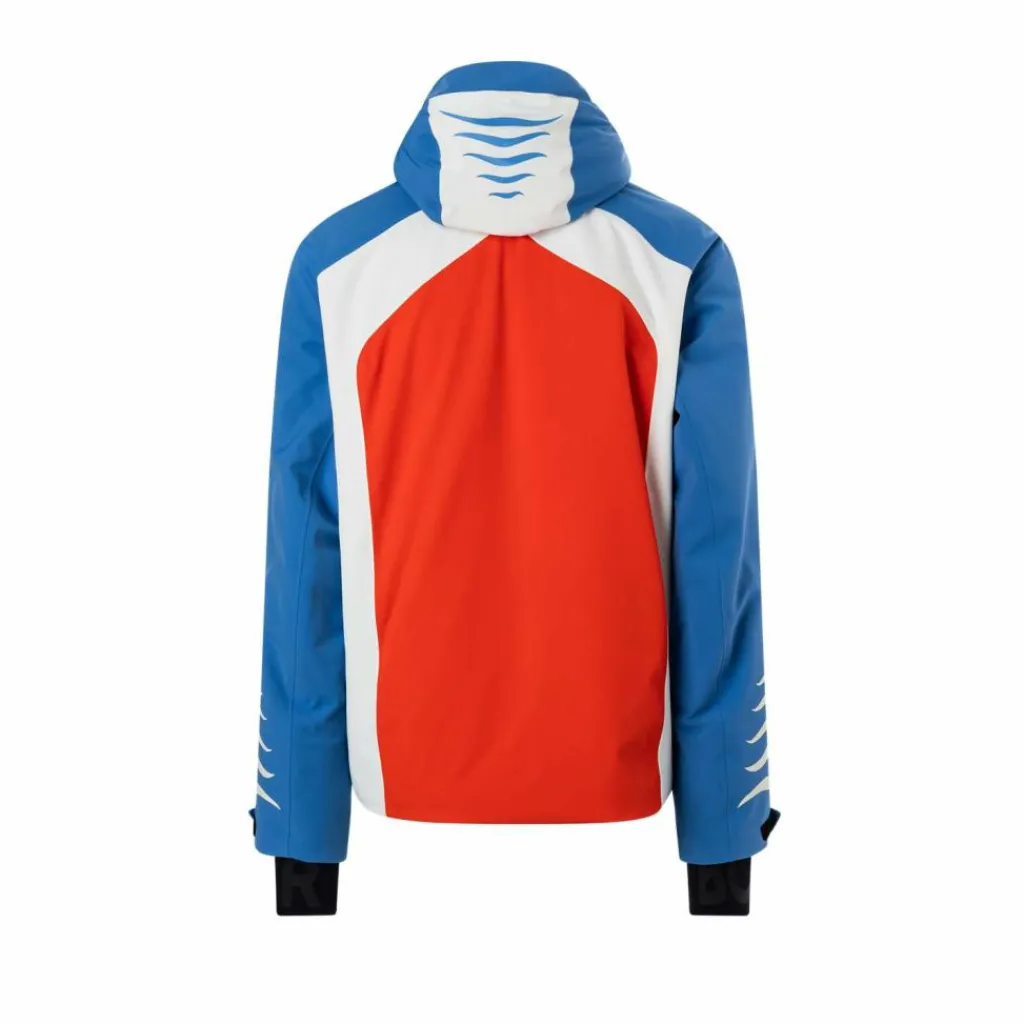 Ski Jassen|Wintersport-Bogner Jorik winterjas heren coral blue white