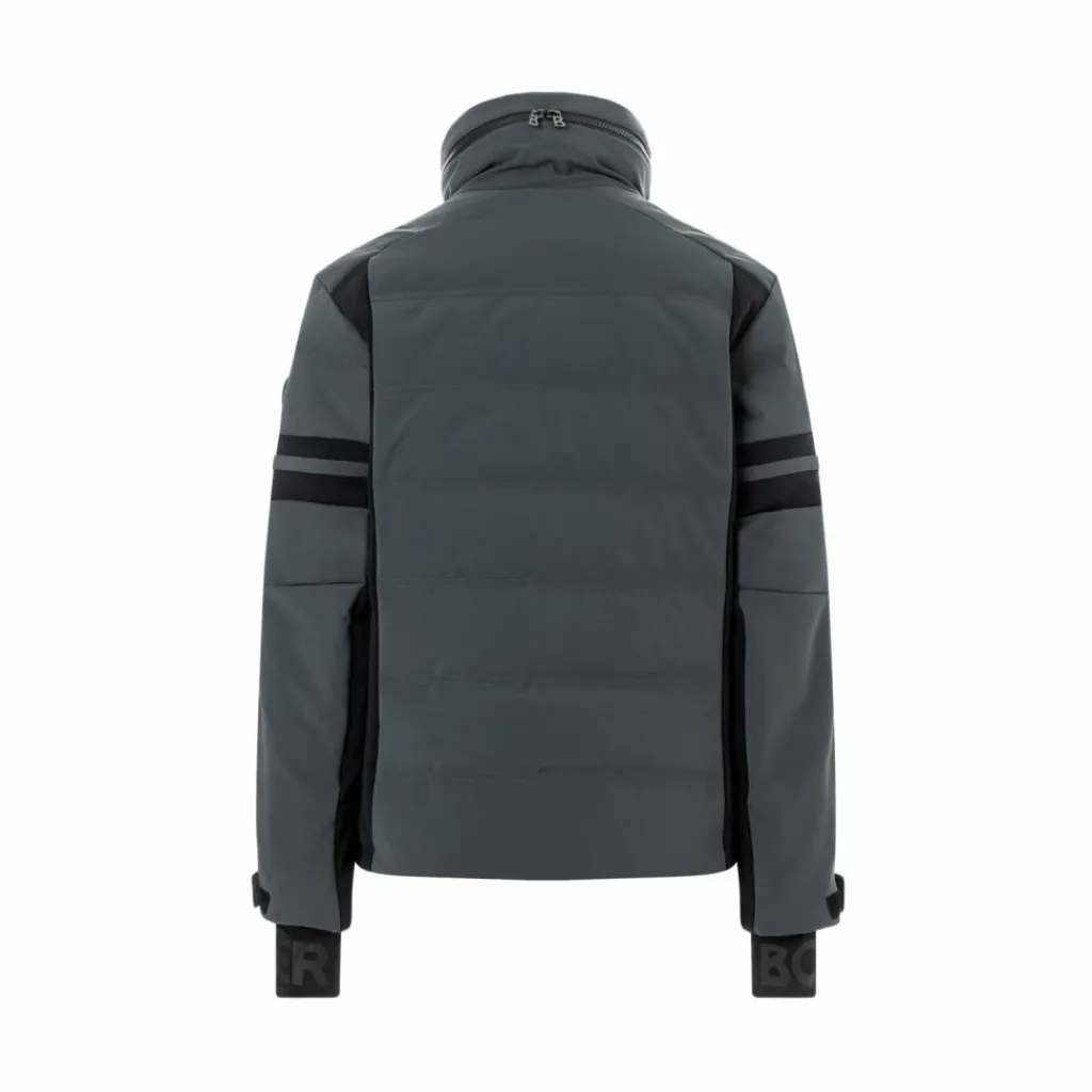 Ski Jassen|Wintersport-Bogner Minho softshell winterjas heren darkgrey black