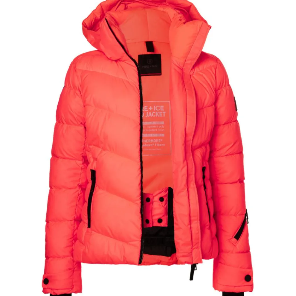 Ski Jassen|Wintersport-Bogner Saelly winterjas dames vibrant lipstick