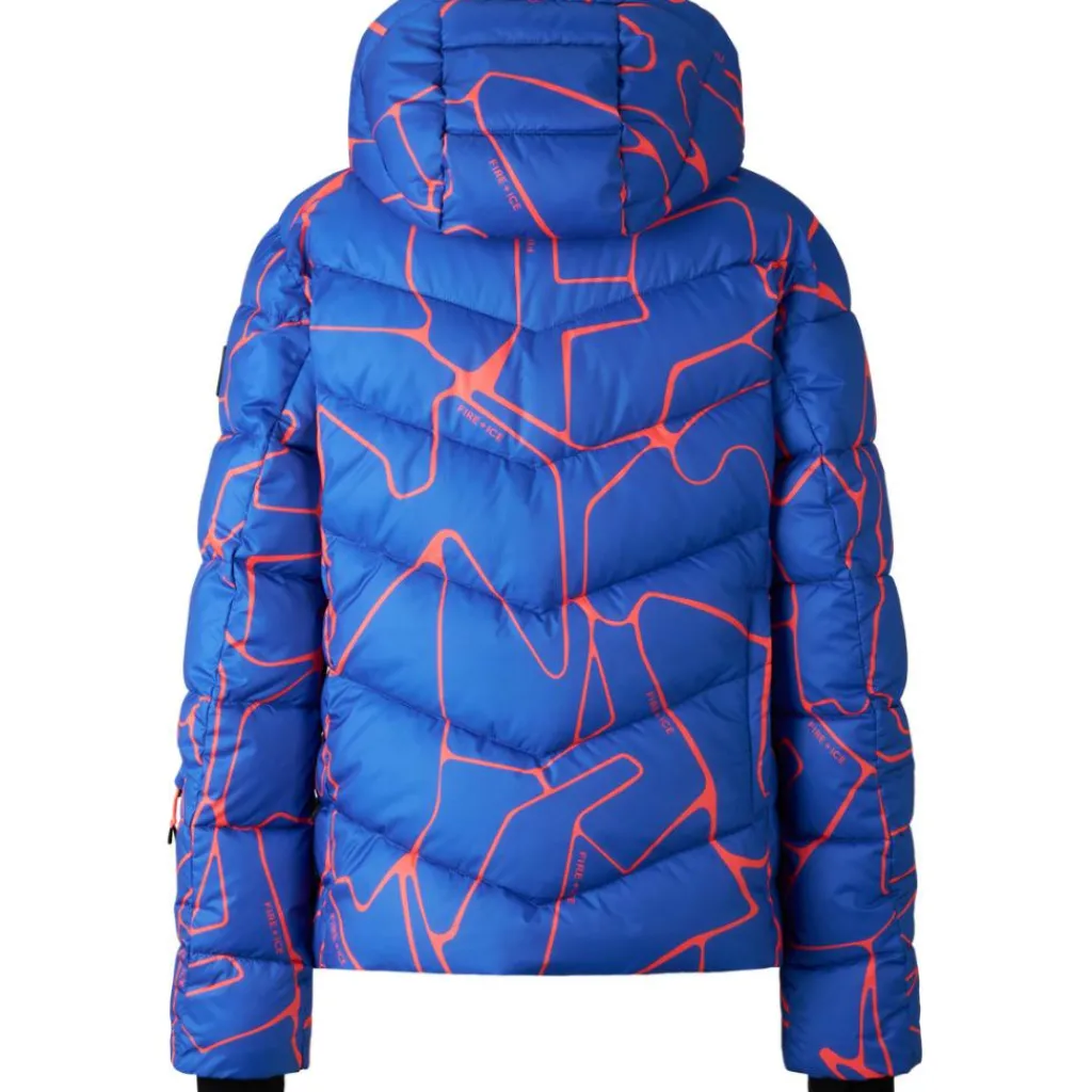 Bogner Saelly winterjas dames amparo blue orange< Ski Jassen|Wintersport
