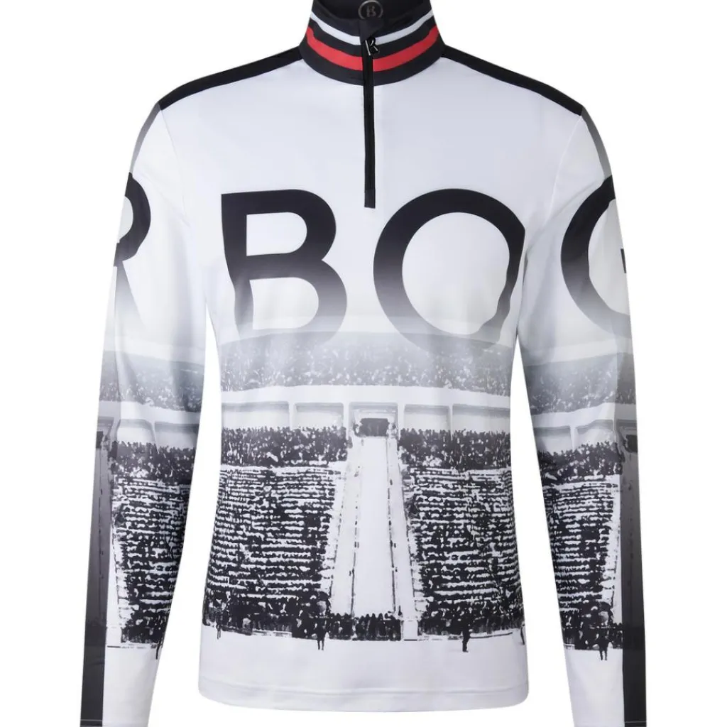 Bogner Verti skipully heren black white< Skipullies|Wintersport