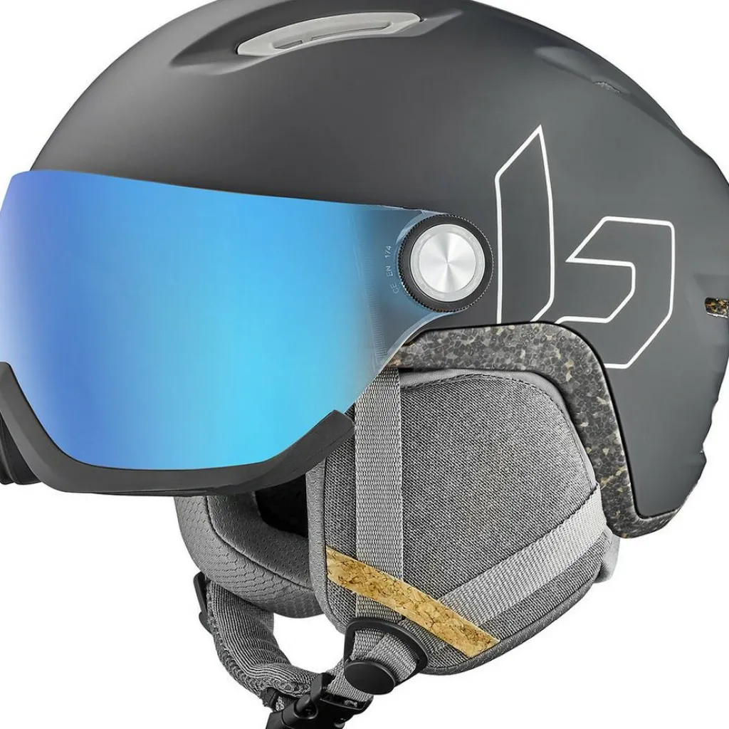 Skihelmen|Wintersport-Bollé ECO V-ATMOS skihelm black matte - 52 - 55 cm