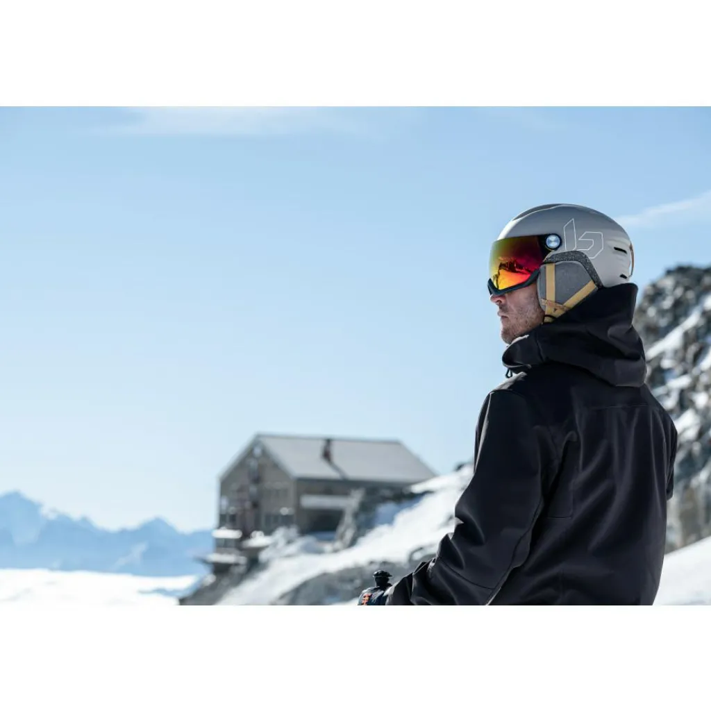 Skihelmen|Wintersport-Bollé ECO V-ATMOS skihelm oatmeal matte - 55 - 59 cm