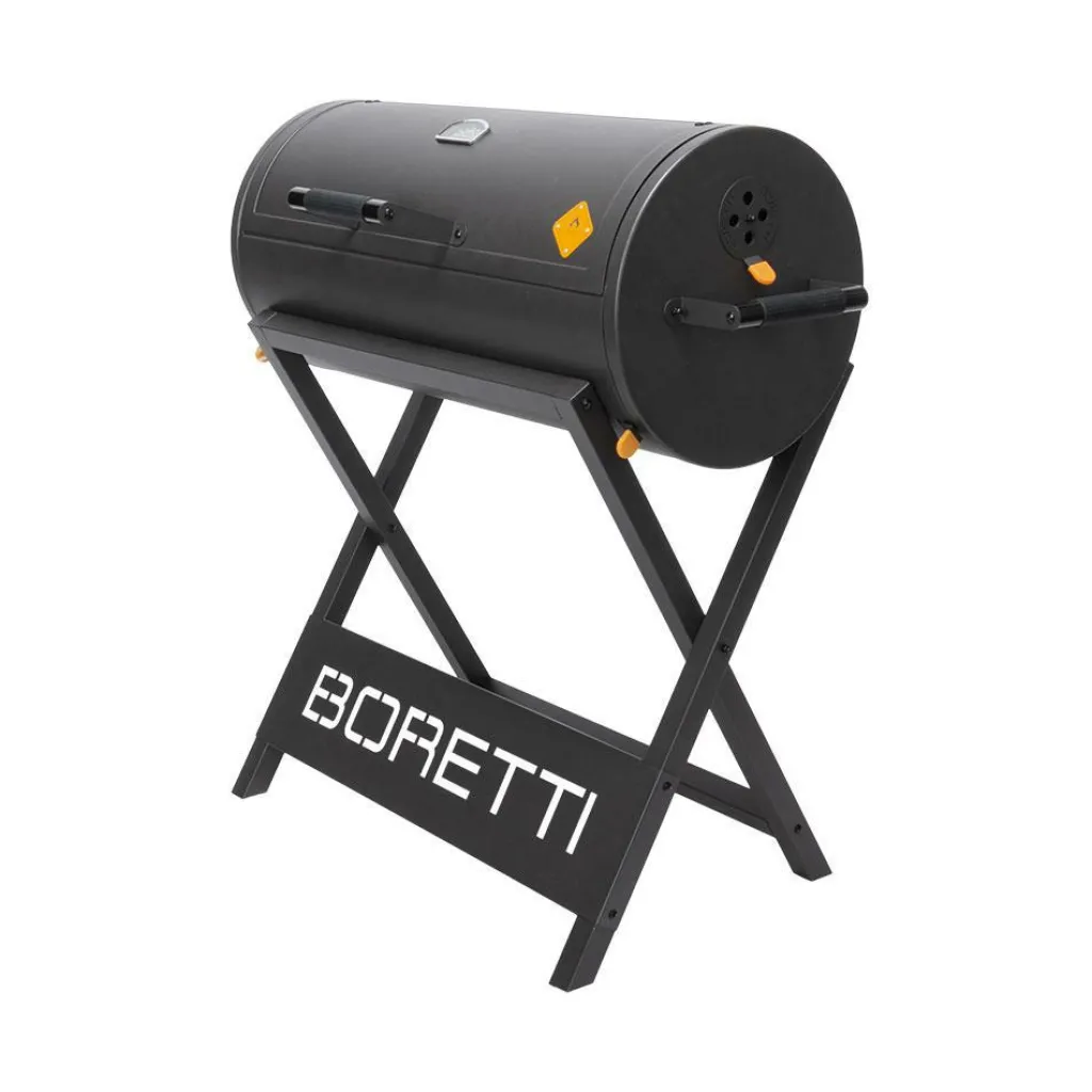 Boretti Barilo 2.0 houtskoolbarbecue grey< Houtskool Bbq