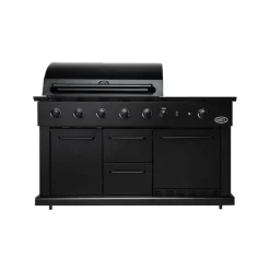 Gas Bbq & Buitenkeukens-Boretti Luciano buitenkeuken black inclusief koelkast