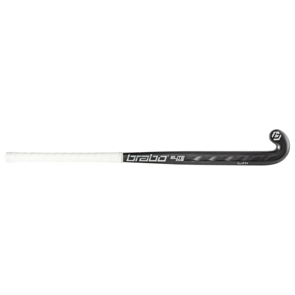 Brabo Elite 5 Carbon WTB Extreme Low Bow hockeystick black silver - 36,5 inch L< Hockeystick