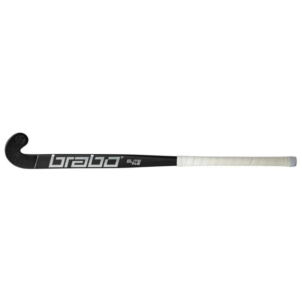 Brabo Elite 5 Carbon WTB Extreme Low Bow hockeystick black silver - 36,5 inch L< Hockeystick