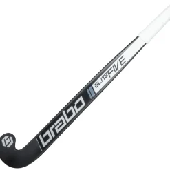 Hockeystick-Brabo Elite 5 Carbon WTB Low Bow hockeystick black white