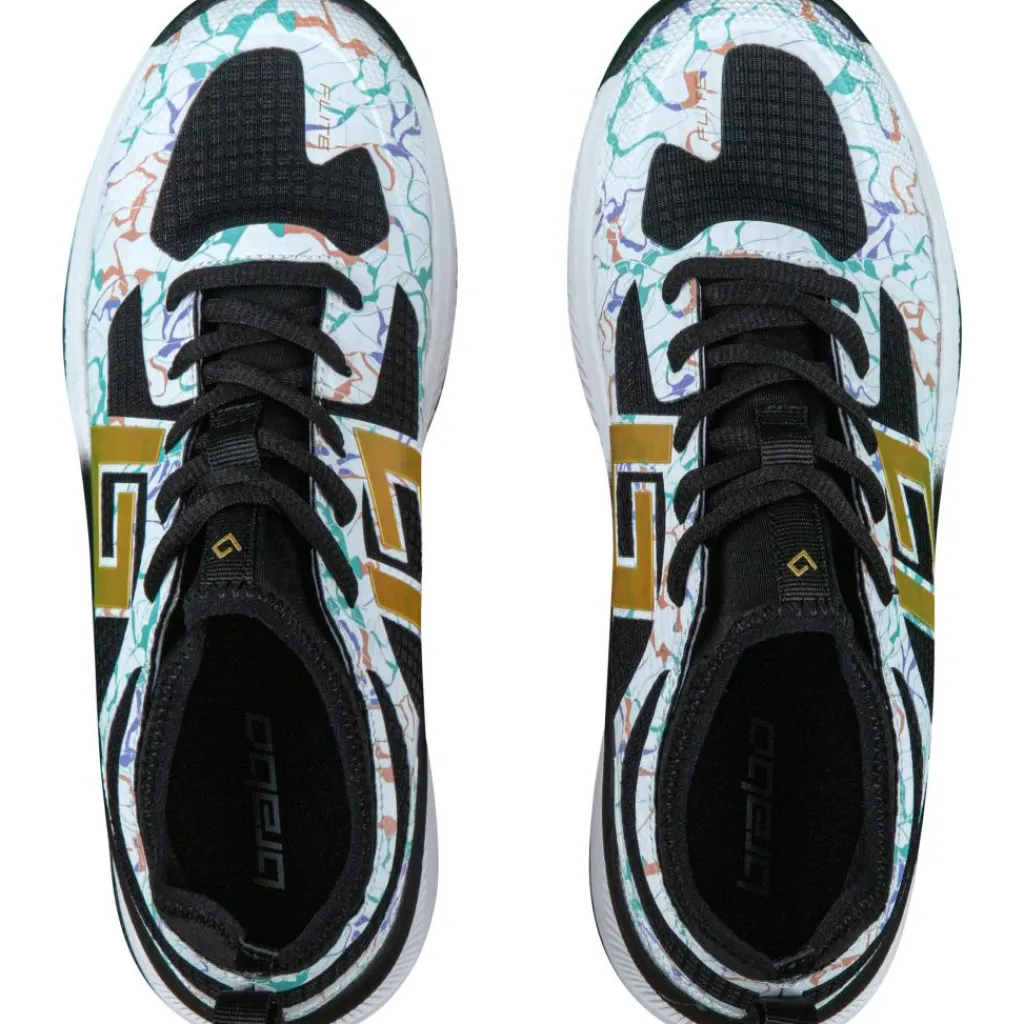 Hockeyschoenen-Brabo Elite hockeyschoenen junior marble black