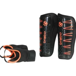 Hockey Bescherming-Brabo F4 scheenbeschermers black orange
