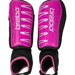Brabo Force scheenbeschermers junior pink black< Hockey Bescherming