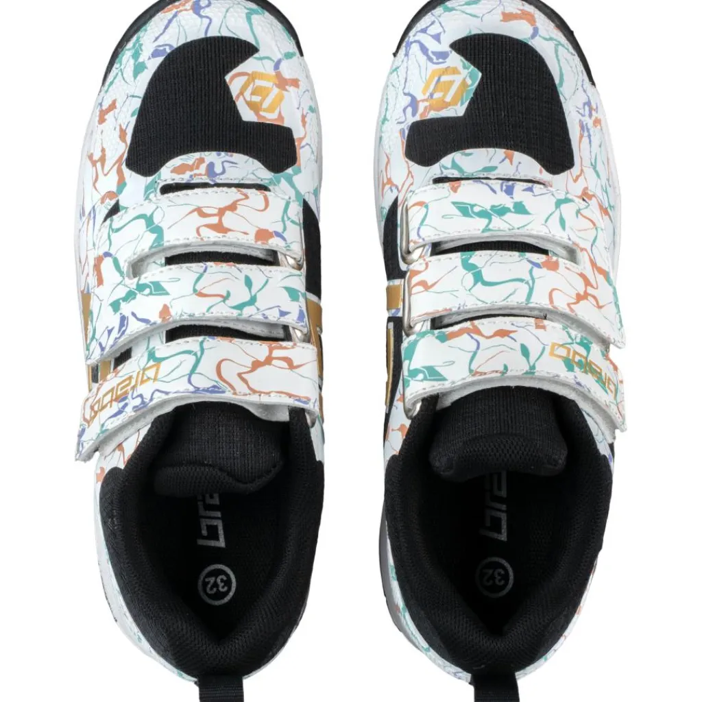 Brabo Force Velcro hockeyschoenen junior marble black< Hockeyschoenen