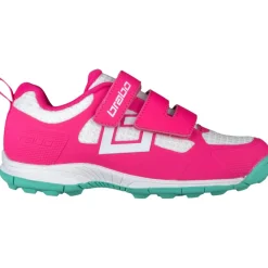 Hockeyschoenen-Brabo Force Velcro hockeyschoenen junior pink aqua