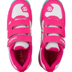 Hockeyschoenen-Brabo Force Velcro hockeyschoenen junior pink aqua
