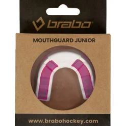 Hockey Bescherming-Brabo gebitsbeschermer junior trans pink white