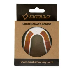 Brabo gebitsbeschermer trans orange white< Hockey Bescherming