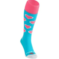 Brabo Hearts hockeysokken aqua pink< Hockeykleding