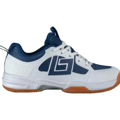 Brabo Indoor Tribute hockeyschoenen junior navy white< Hockeyschoenen