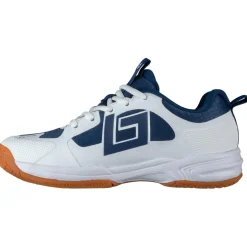 Brabo Indoor Tribute hockeyschoenen junior navy white< Hockeyschoenen