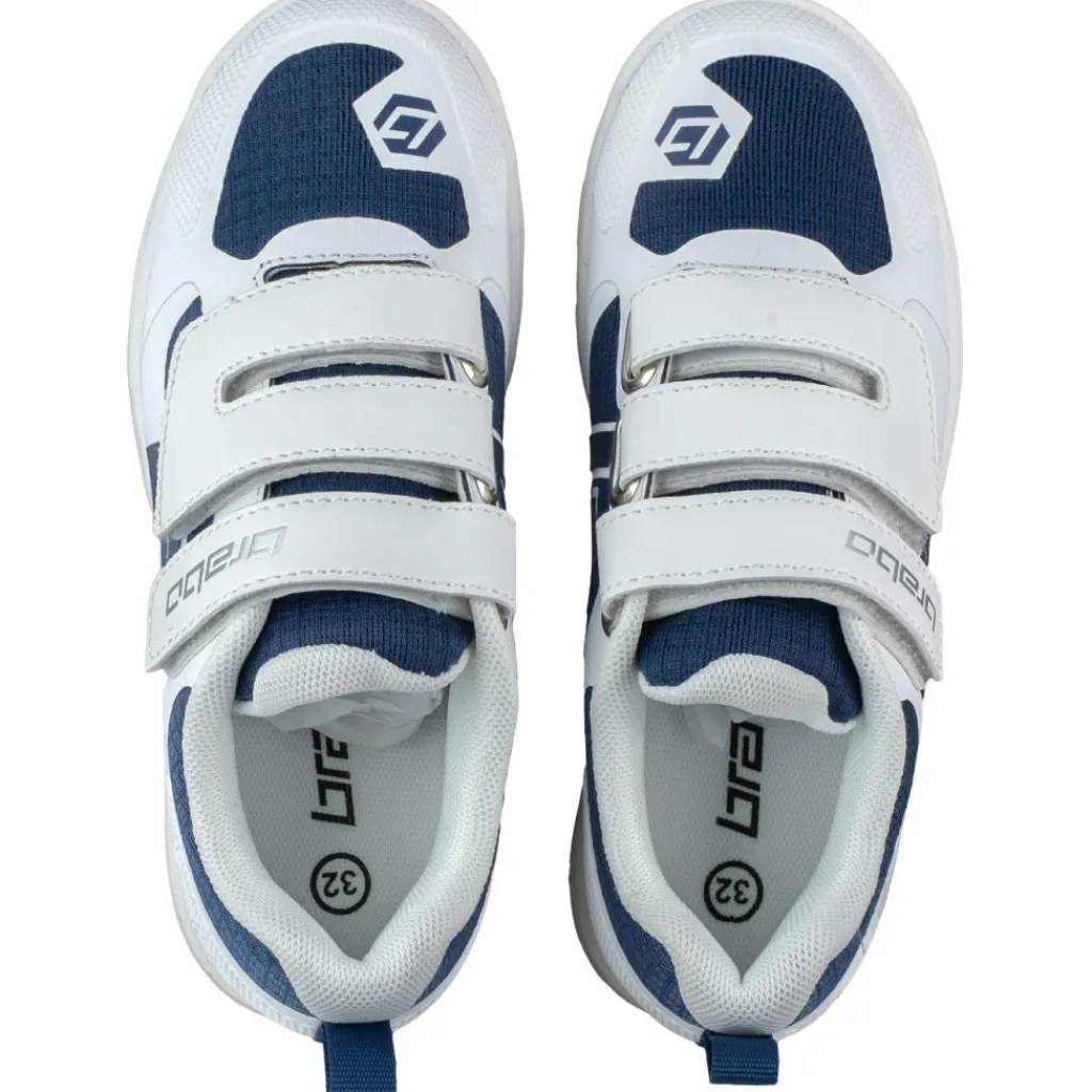 Hockeyschoenen-Brabo Indoor Velcro zaalhockeyschoenen junior force navy