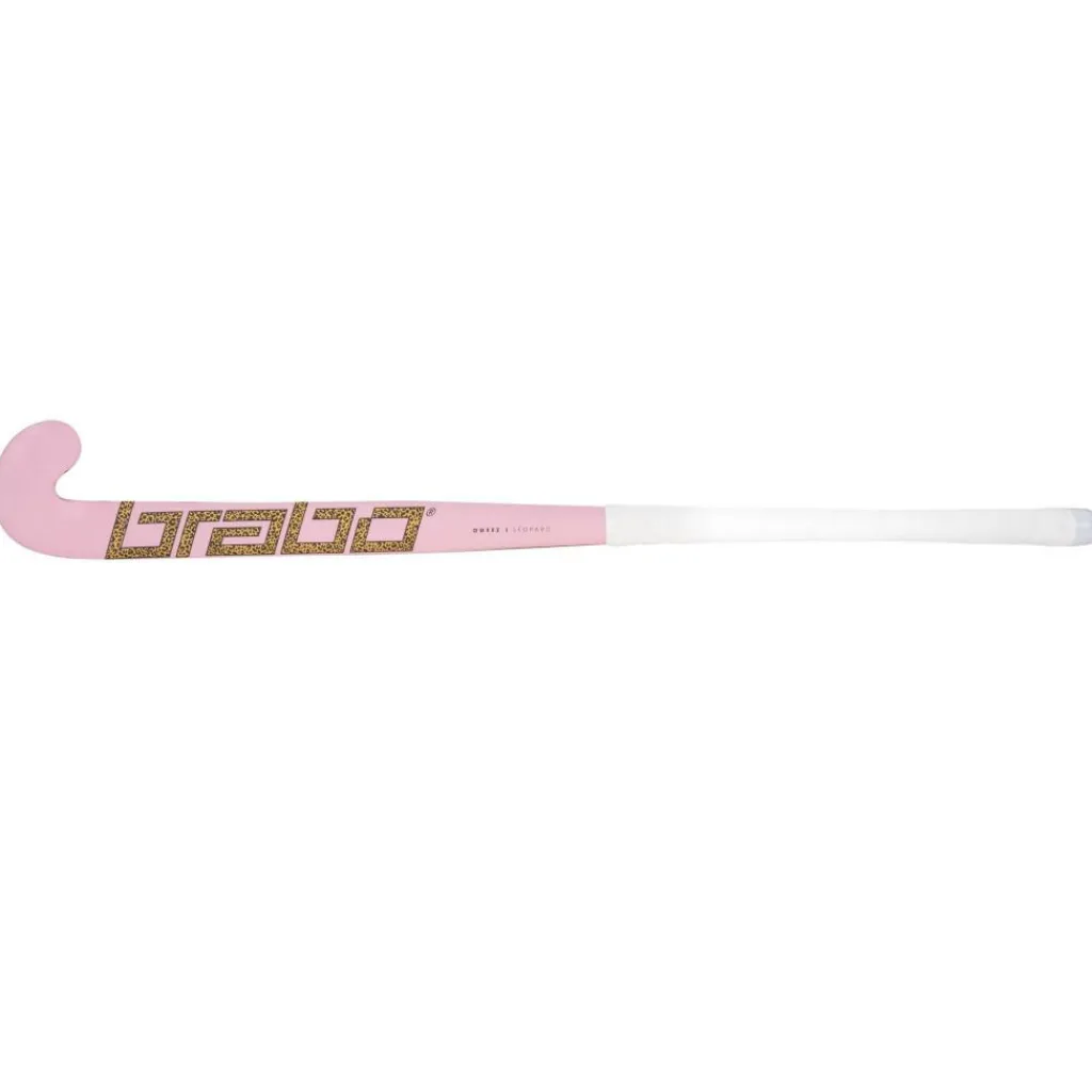 Hockeystick-Brabo IT Pure Studio Leopard Classic Curve hockeystick junior soft pink - 36,5 inch