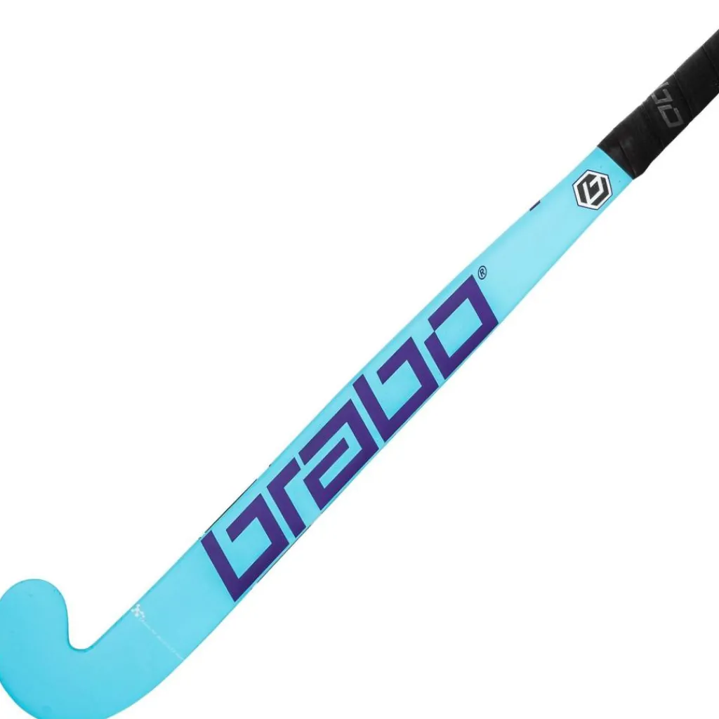Hockeystick-Brabo IT TC-30 Classic Curve zaalhockeystick junior blue purple