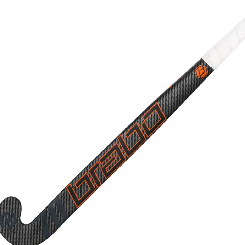 Hockeystick-Brabo IT Traditional 70 Low Bow zaalhockeystick black orange