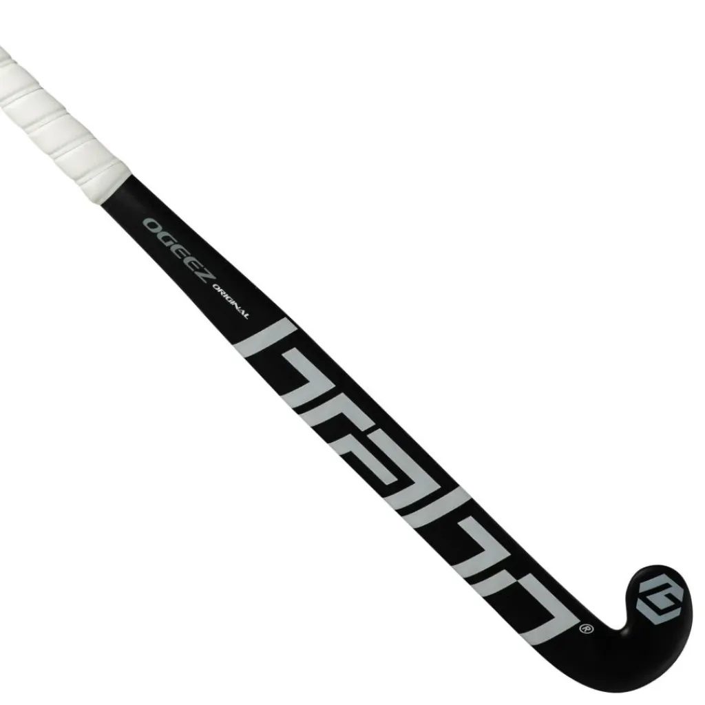 Hockeystick-Brabo O'GEEZ Original Classic curve zaalhockeystick junior black white