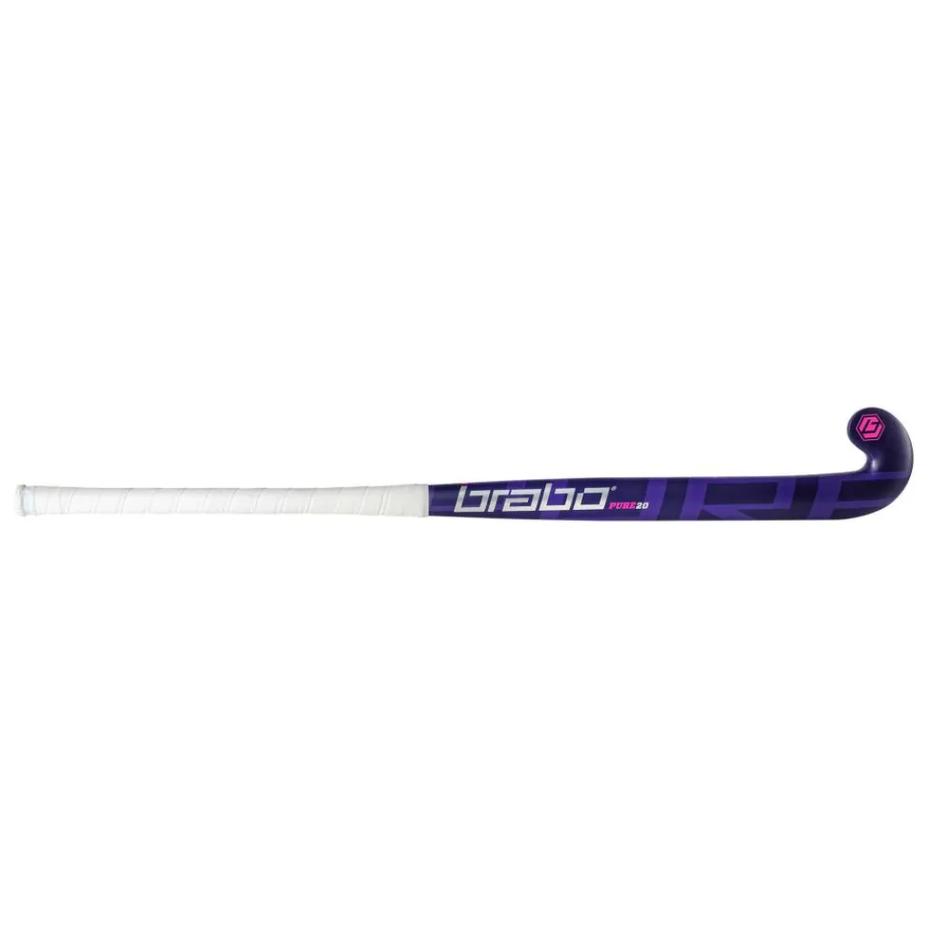 Brabo Pure 20 Low Bow hockeystick purple magenta - 36,5 inch< Hockeystick
