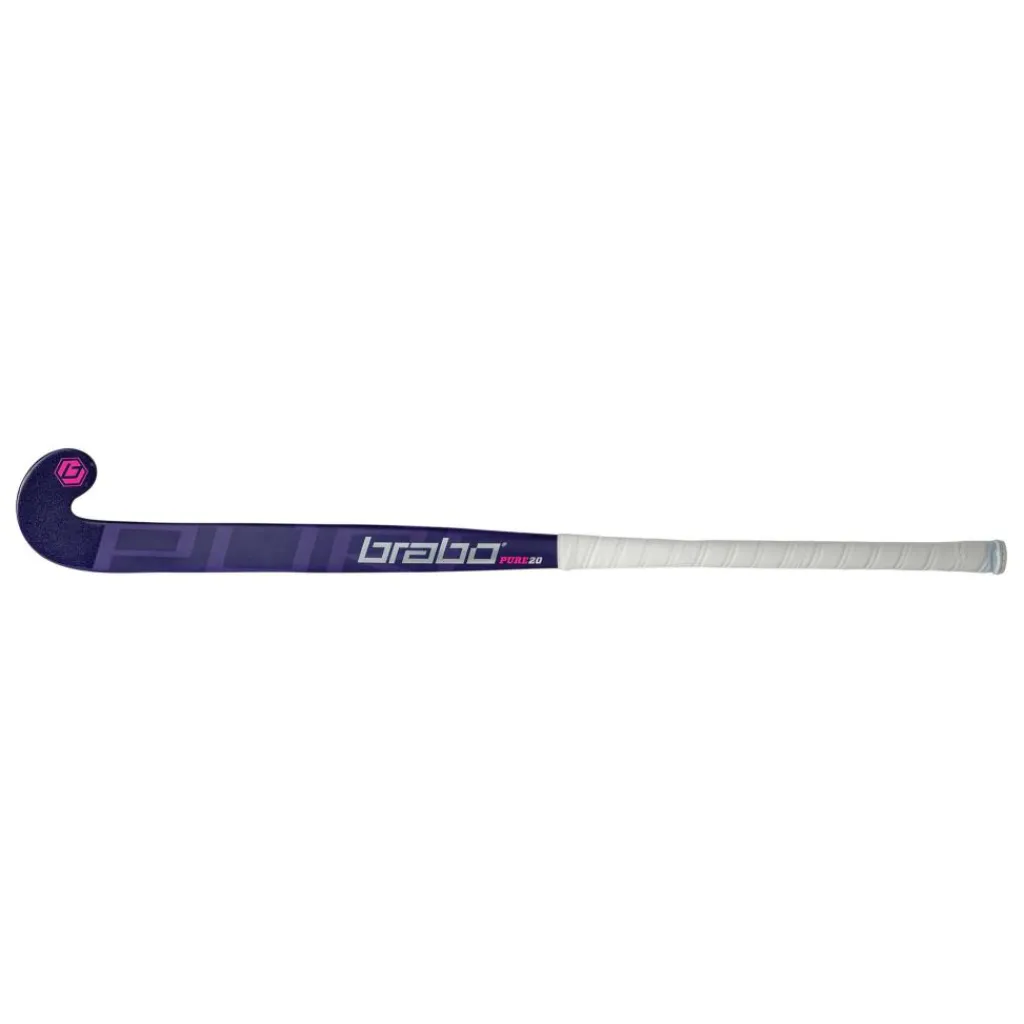 Brabo Pure 20 Low Bow hockeystick purple magenta - 36,5 inch< Hockeystick