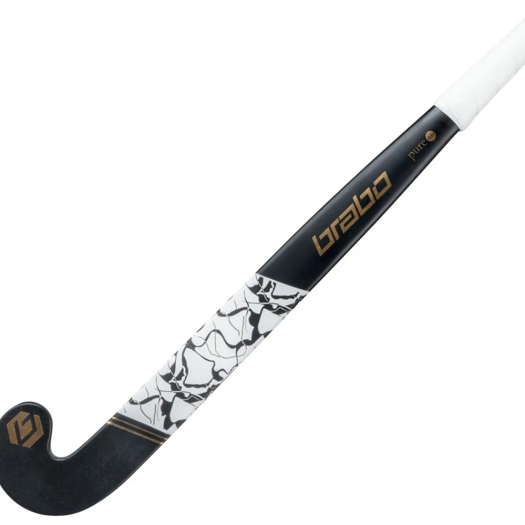 Brabo Pure 60 Low Bow hockeystick black gold< Hockeystick