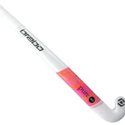 Brabo Pure 40 Pro Bow hockeystick white pink - 36,5 inch< Hockeystick