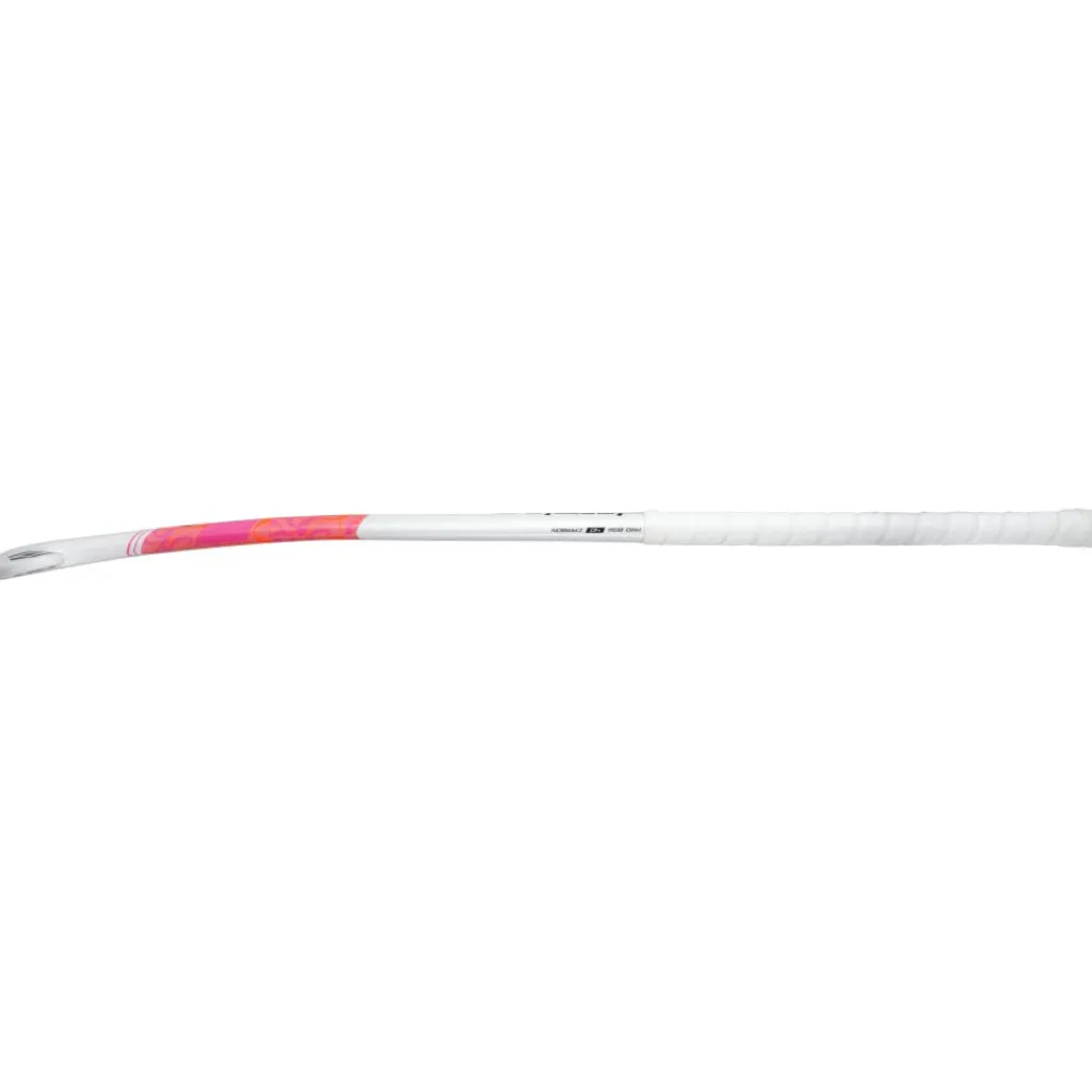 Brabo Pure 40 Pro Bow hockeystick white pink - 36,5 inch< Hockeystick