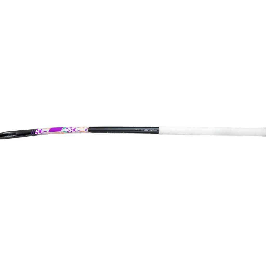 Brabo Pure 20 Pro Bow hockeystick black purple - 36,5 inch< Hockeystick