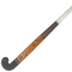 Hockeystick-Brabo Traditional Carbon 80 Low Bow hockeystick grey carbon orange