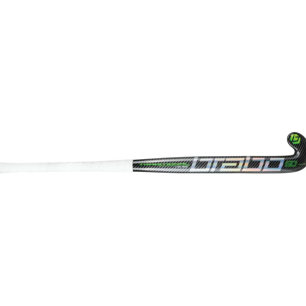 Brabo Traditional Carbon 60 Low Bow hockeystick black neongreen< Hockeystick