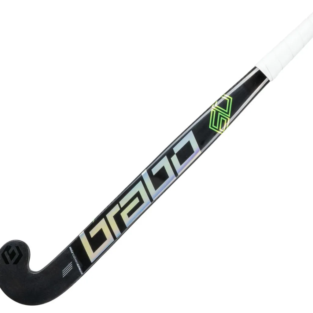 Brabo Traditional Carbon 60 Low Bow hockeystick black neongreen< Hockeystick