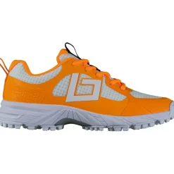 Brabo Tribute hockeyschoenen junior orange white inclusief slippers< Hockeyschoenen