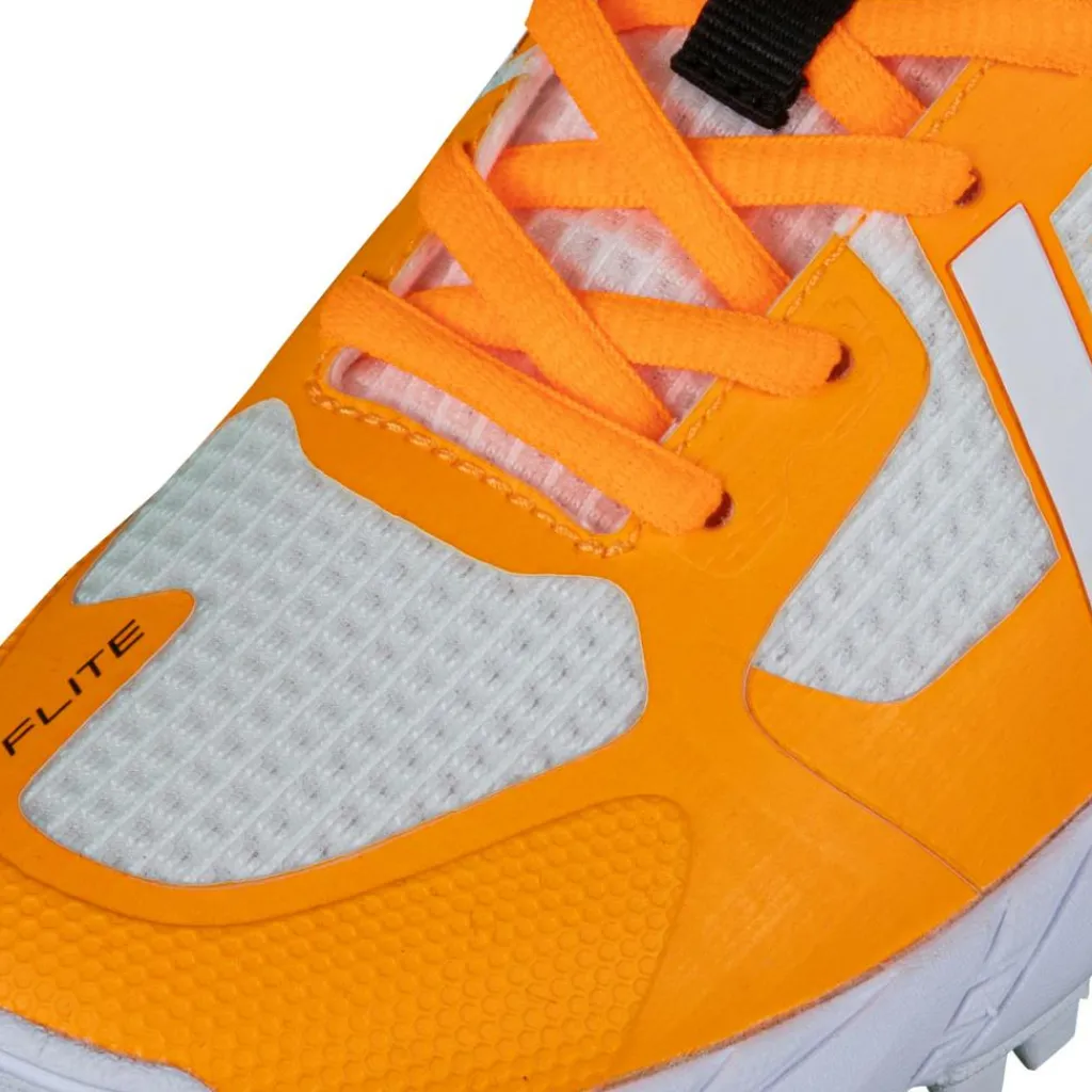 Brabo Tribute hockeyschoenen junior orange white inclusief slippers< Hockeyschoenen