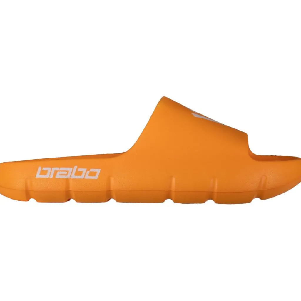 Brabo Tribute hockeyschoenen junior orange white inclusief slippers< Hockeyschoenen