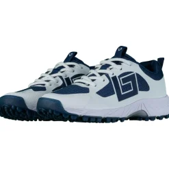 Hockeyschoenen-Brabo Tribute hockeyschoenen junior navy white inclusief slippers