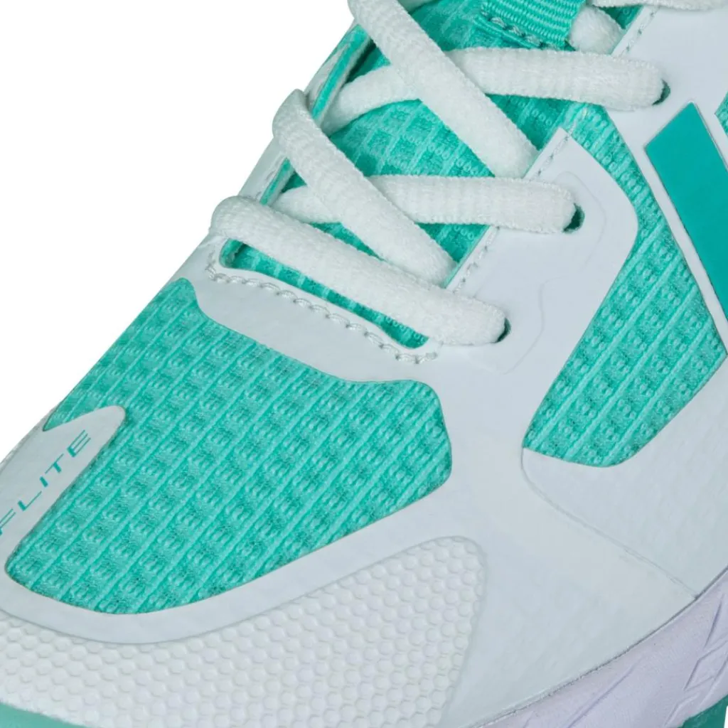 Brabo Tribute hockeyschoenen junior aqua white inclusief slippers< Hockeyschoenen