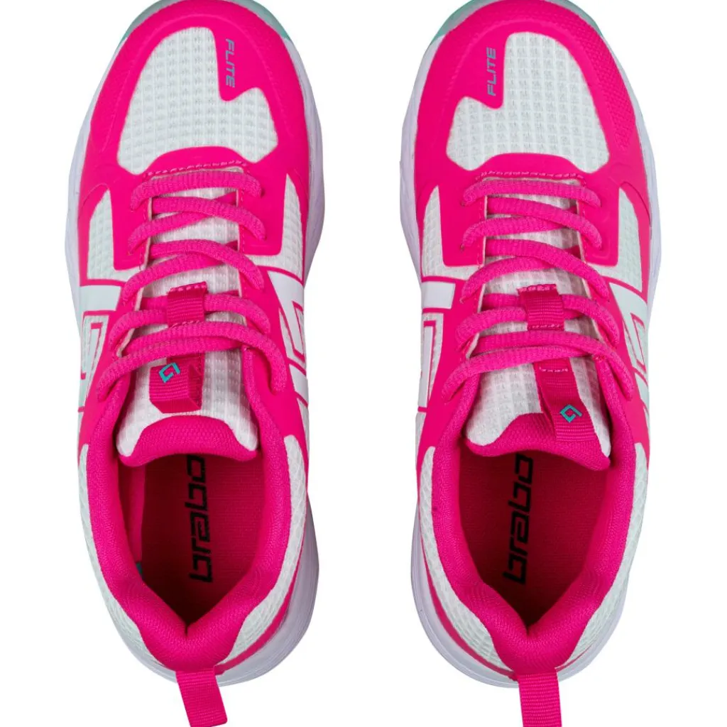 Hockeyschoenen-Brabo Tribute hockeyschoenen junior pink aqua inclusief slippers